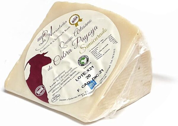 Queso Artesano De Cabra Payoya Semicurado "La Arriateña" 300g